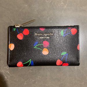 KATE SPADE Cherry Wallet in Black